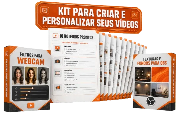 KIT PARA CRIAR E PERSONALIZAR SEUS VÍDEOS
